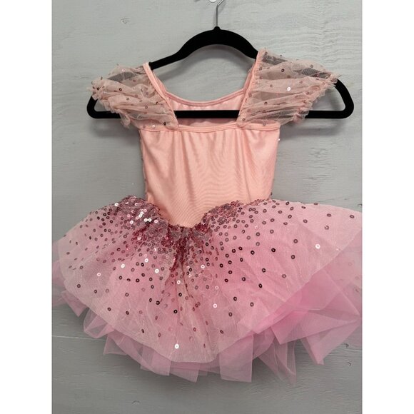 Tilly Pink Ballet Dance Tutu Dress Sequins size 6 - Picture 4 of 6